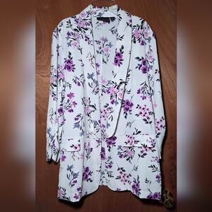Worthington Floral Blazer in Purple and Pink